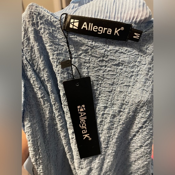 Allegra K Beautiful Ruffle Detailed Crop Top Cardigan size M - Picture 5 of 6